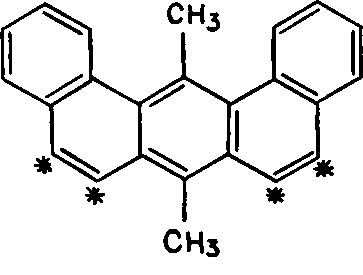 The regions K in carcinogenic molecules