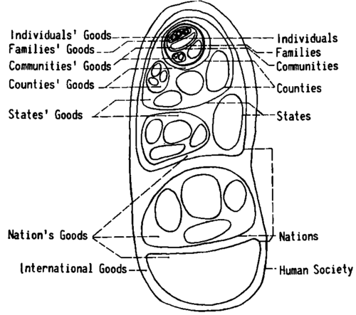 The social hierarchic organization follows the same pattern as the organization of matter 
