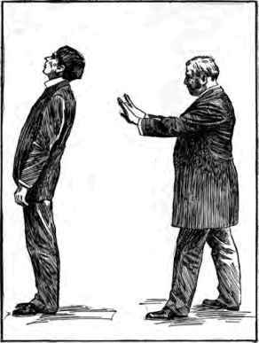 ILLUSTRATION OF THE MANNER IN WHICH THE HANDS ARB WITHDRAWN, SHOWING SUBJECT FALLING BACKWARD.