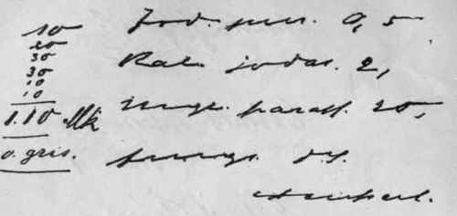 Facsimile Prescriptions 744