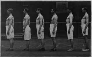 Photograph of the soldiers taken at the close of the experiment