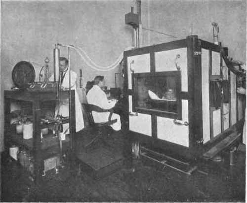 Showing the respiration calorimeter of the Russell Sage Institute of Pathology.