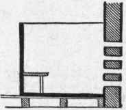 Fig. 366n. Bath Tub in Section, the heating oven being outside the