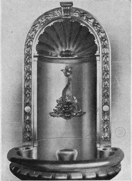 Fig. 21. Cast Bronze Recessed Drinking Fountain Courtesy of Crane Company, Chicago