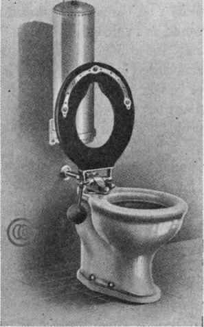 Fig. 43. Siphon Jet Closet with Seat Operating Pressure Tank