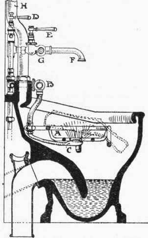 Fig. 135. Shanks's Victorian Slop hopper and Sink for Hospitals.