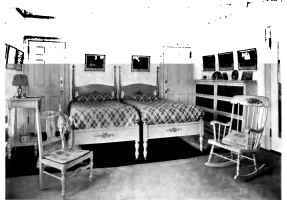 BEDROOM IN SUBURBAN HOUSE