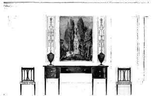Elevation color sketch OF dining room
