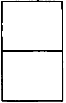 Two areas equal and monotonous