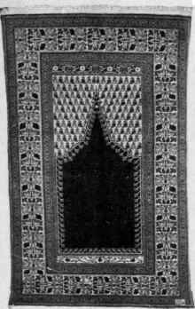 5. A Ghiordes prayer rug, 6 feet by 4 feet 2, at $ 100.