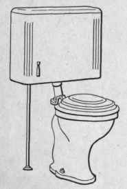 Fig. 108. Siphon jet closet with low down tank.