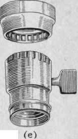 Fig. 272. Wall and ceiling sockets.