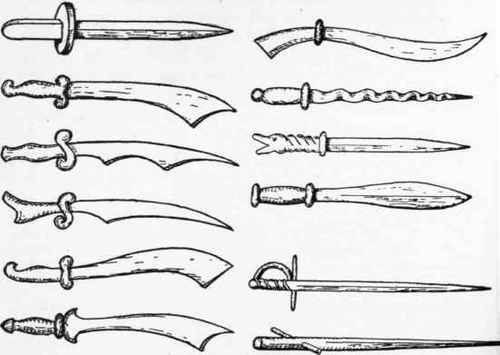 A Few Toys Wooden Swords Knives And Daggers 148