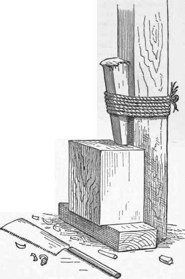 Fig. 3. A Japanese Carpenter's Vise. From Morse's Japanese Homes.