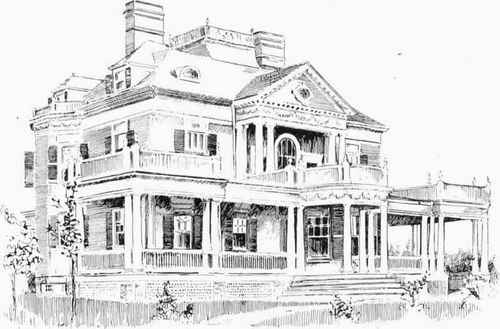 AN ELEGANT COLONIAL STYLE RESIDENCE. (For floor plans, see back part of this book.)