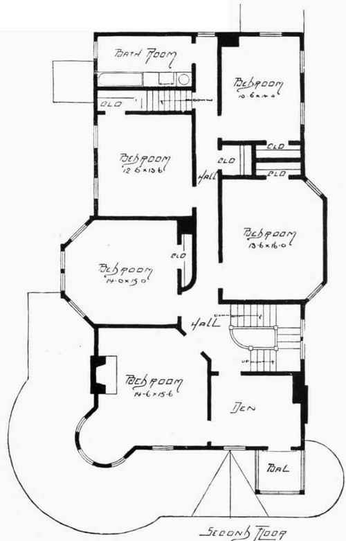 Floor And Framing Plans For W A Sylvester s House 87