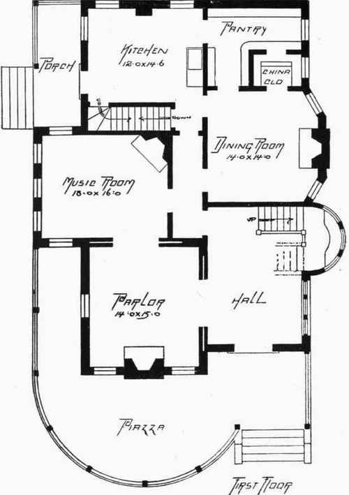 Floor And Framing Plans For W A Sylvester s House 90