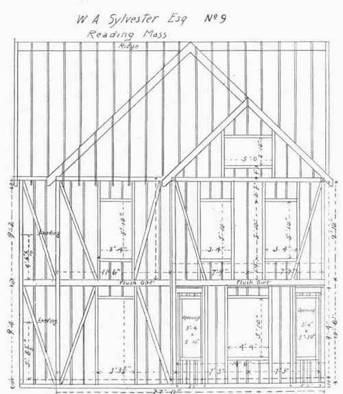 Framing of Tronr Elevation.