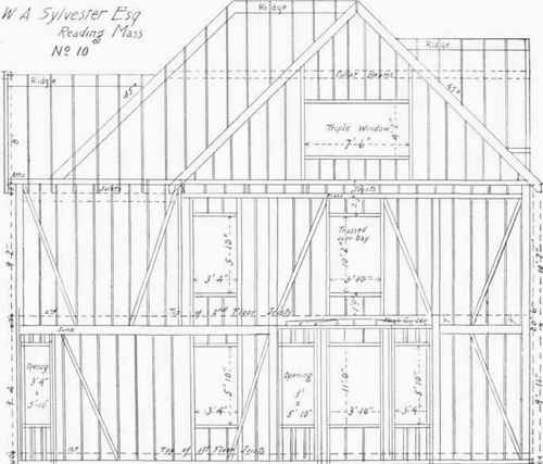 Framing of West Elevation.