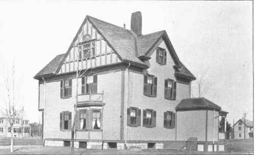 RESIDENCE OF W. A. SYLVESTER, S. W VIEW. (For Framing plans see buck part of this book.)