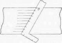 Fig. 47. Dividing a Board into Equal Spaces.