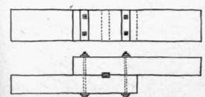 Fig. 103. Lap Joint, Keyed and Bolted.