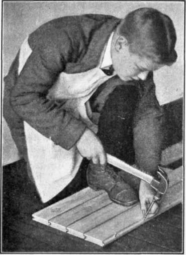 Fig. 14. Blind Nailing and Use of a Nail Set.