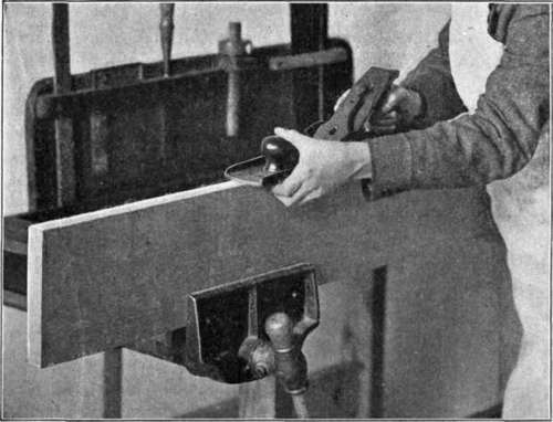 Fig. 31. Method of Guiding a Jointer.