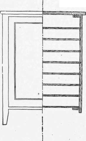 Fig. 81.   Use of a Center Line to Show Outside View and Section.