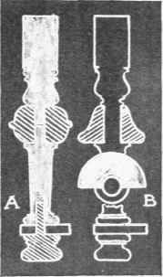 Fig. 5. Diagrams showing construction of turned legs.