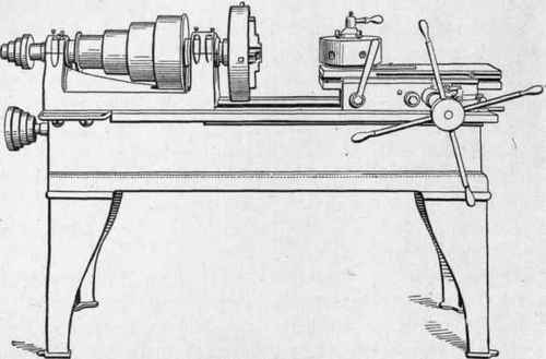 Fig. 305.   16 inch Plain Turret Lathe, built by the R. K. Le Blond