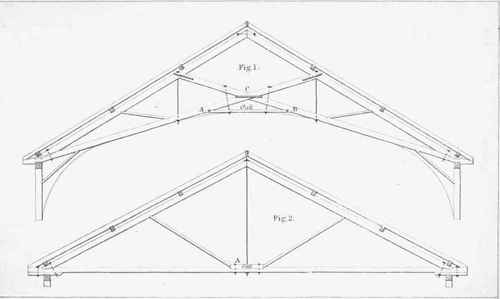 A design for a roof of from thirty five to fifty feet span