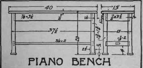How To Make A Piano Bench 110