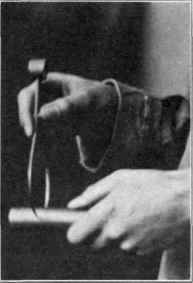 Fig. 17. Setting Calipers over a Mandrel.