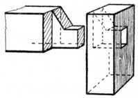 Fig. 135. Haunched Barefaced Tenon.