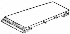 Fig. 204. Table Leaf with Dowels.