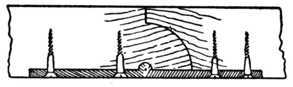 Fig. 250.   Rule Joint Hinge, with Leaf Open.