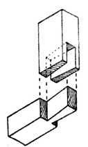 Fig. 267. A Single Through Dovetail.