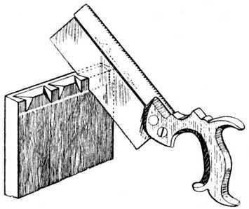 Fig. 274.     Removing the Waste Wood.