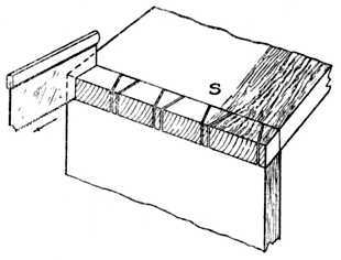 Fig. 279.   Marking by means of Saw Blade.