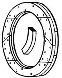 Fig. 335. Circular Frame in Two Thicknesses.