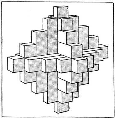 Fig. 369.   Sketch of the Completed Chinese Puzzle.