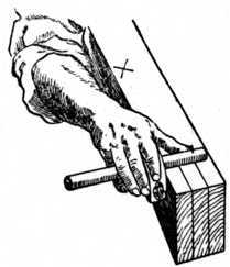 Fig. 82.   Gauging the Timber.