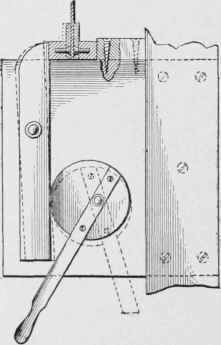 Cross section showing the cam