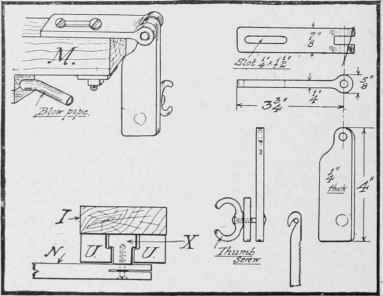 Details of the saw frame