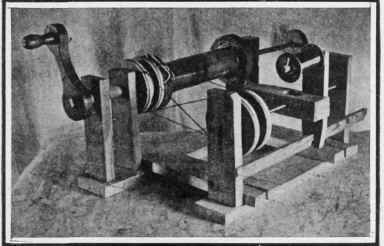 General view of the coil winding machine