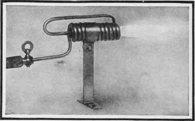 The blowpipe in use
