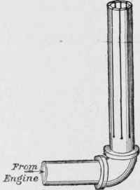 The slotted exhaust pipe serves as a muffler