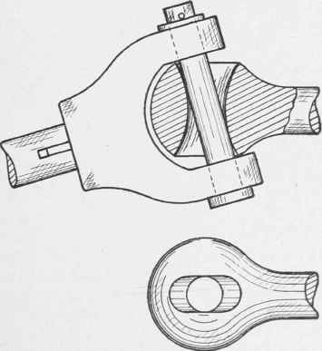 Universal joint with round pin and slot