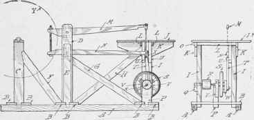 Vertical section of the machine